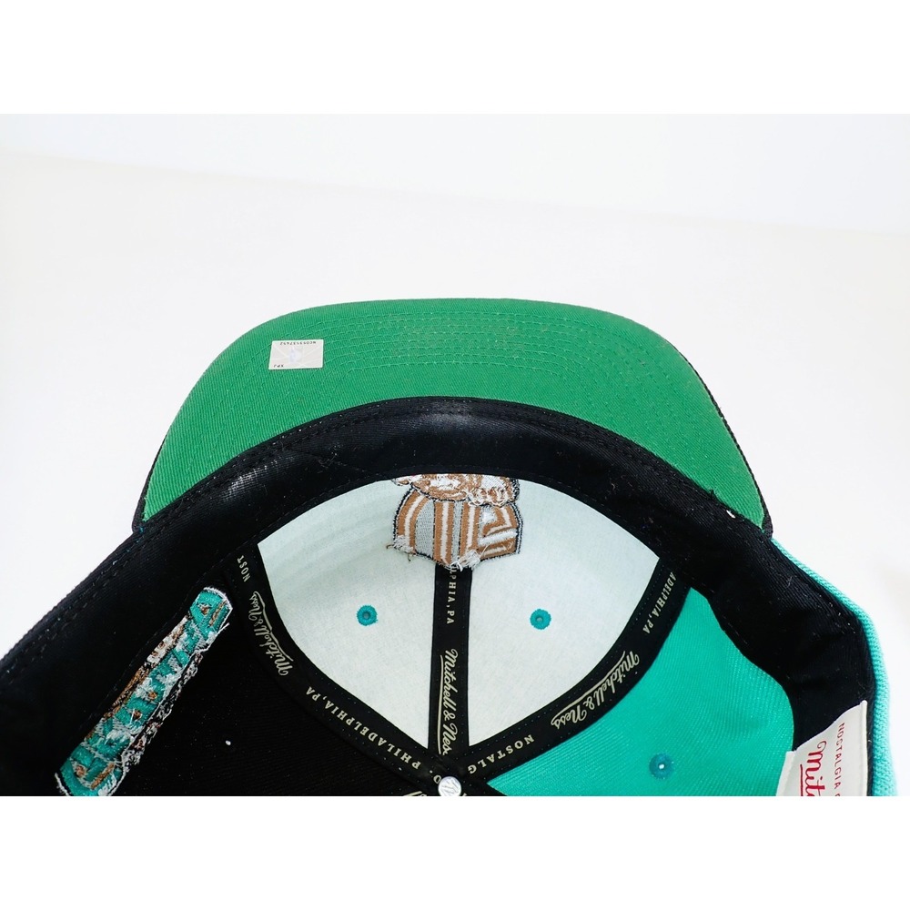 Mitchell & Ness Vancouver Grizzlies Snapback Hat Teal Black NBA Basketball - Picture 8 of 8